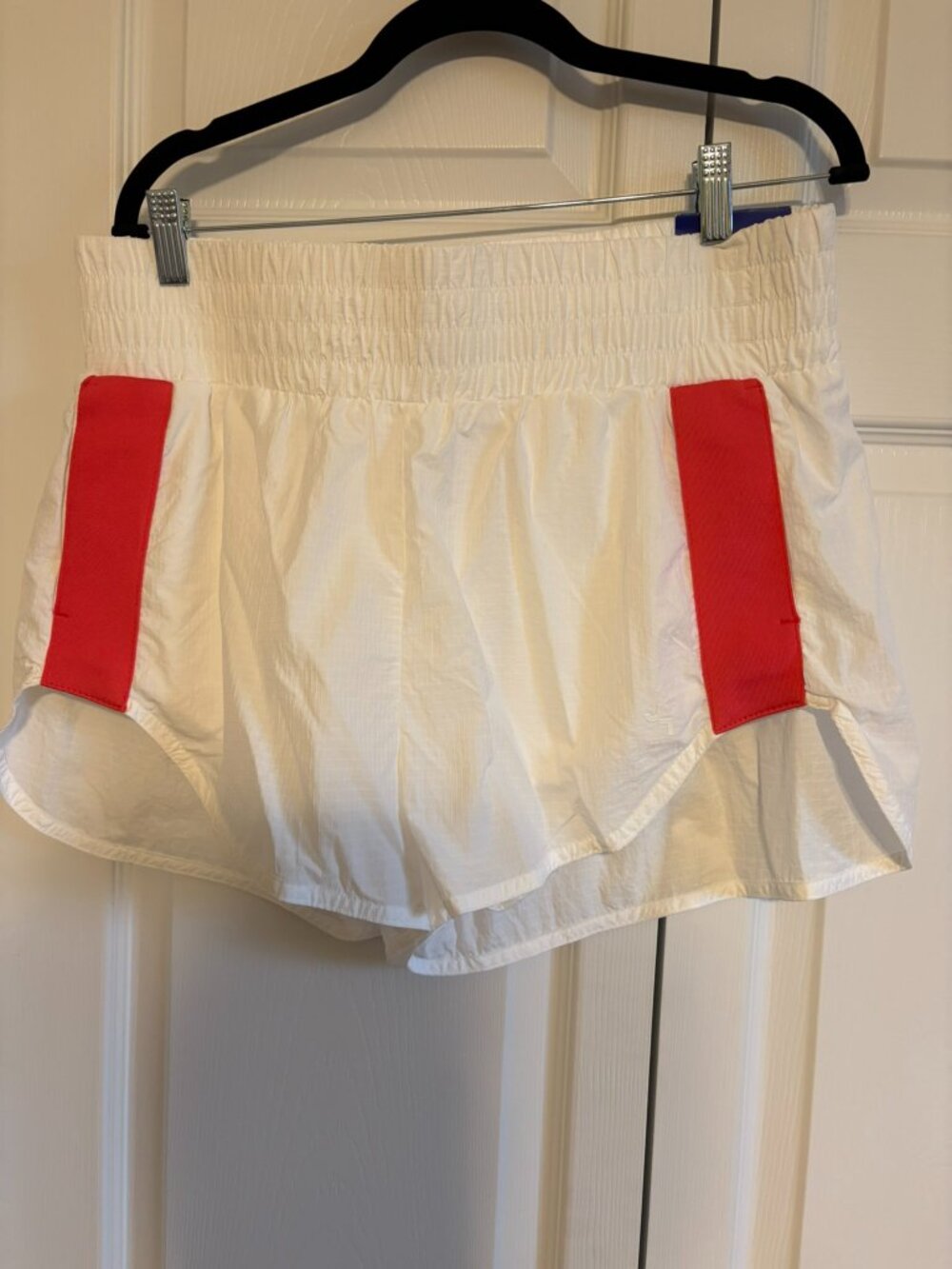 Joy Lab Women's White and Red Athletic Shorts